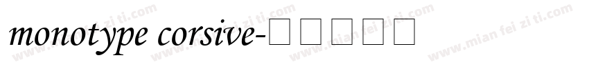 monotype corsive字体转换